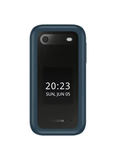 2660 Flip Dual Sim Feature Phone Blue 48MB RAM 128MB 4G - International Version in blue color