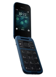 2660 Flip Dual Sim Feature Phone Blue 48MB RAM 128MB 4G - International Version in blue color